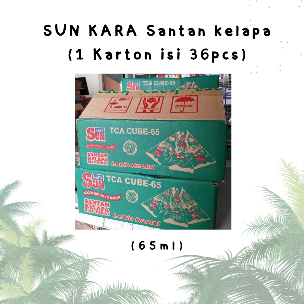 

1 KARTON SUN KARA Santan Kelapa (Coconut Cream) 65 ml