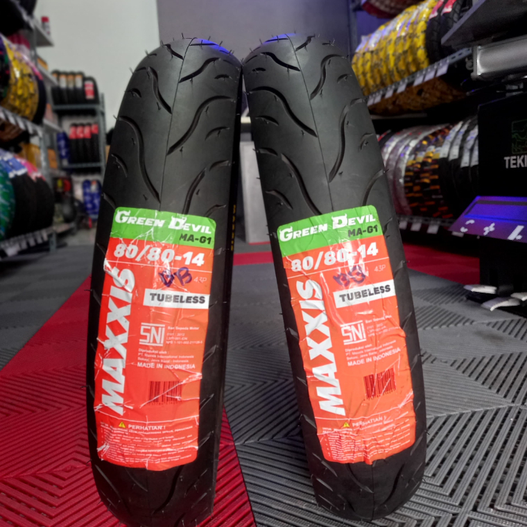 MAXXIS Green Devil 80/80-14 Ban Motor Matic Ring 14 Tubeless