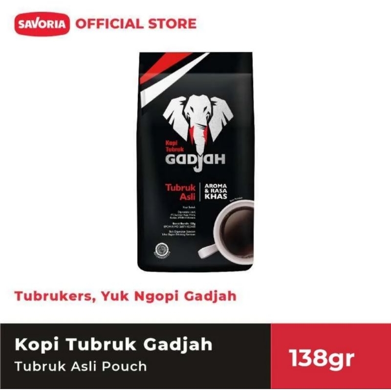 

Kopi Tubruk Gadjah Asli Pouch [138 g]