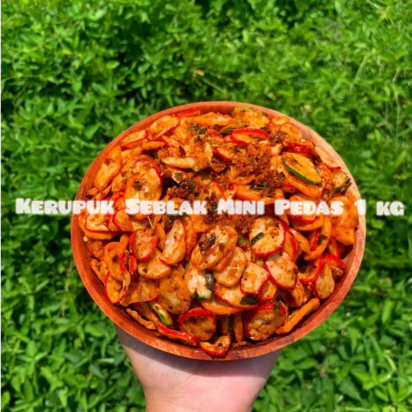 

[ 1KG ] Kerupuk Seblak Mini Pedas Daun Jeruk 1Kg