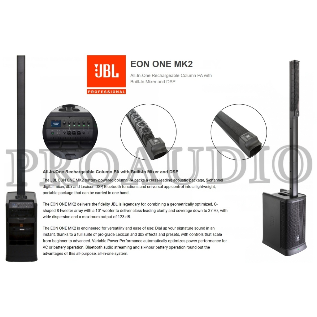 Speaker Aktif JBL EON ONE MK2 / EON ONE MK 2 / EON ONE MKII PA SYSTEM All-In-One Battery Powered Act