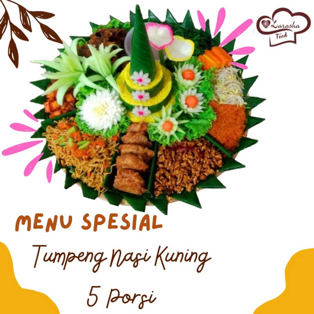 Tumpeng Nasi Kuning 5 Porsi/Tumpeng Nasi Kuning Enak