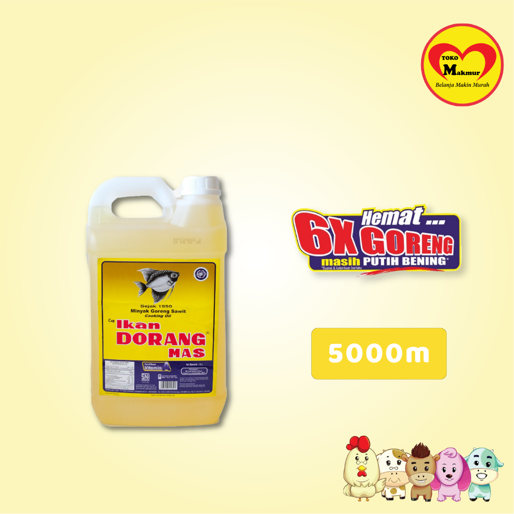 

Ikan Dorang Mas Minyak Goreng 5 Liter / Toko Makmur Gresik