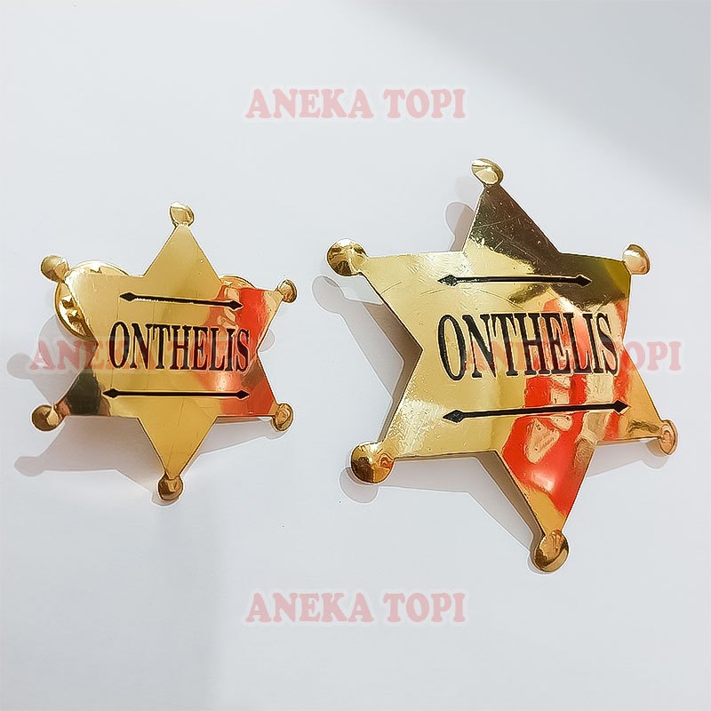 Pin Onthelis Bintang Pin Bros Atribut Komunitas Pin Bintang Onthelis - Aneka Topi