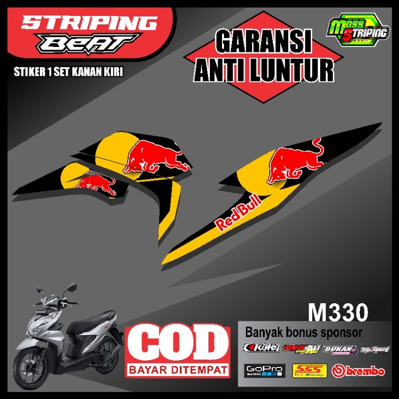BEST SELLER STRIPING STIKER MOTOR BEAT DELUXE 2020 2021 STREET 2020 Sticker Striping setiker setrip 
