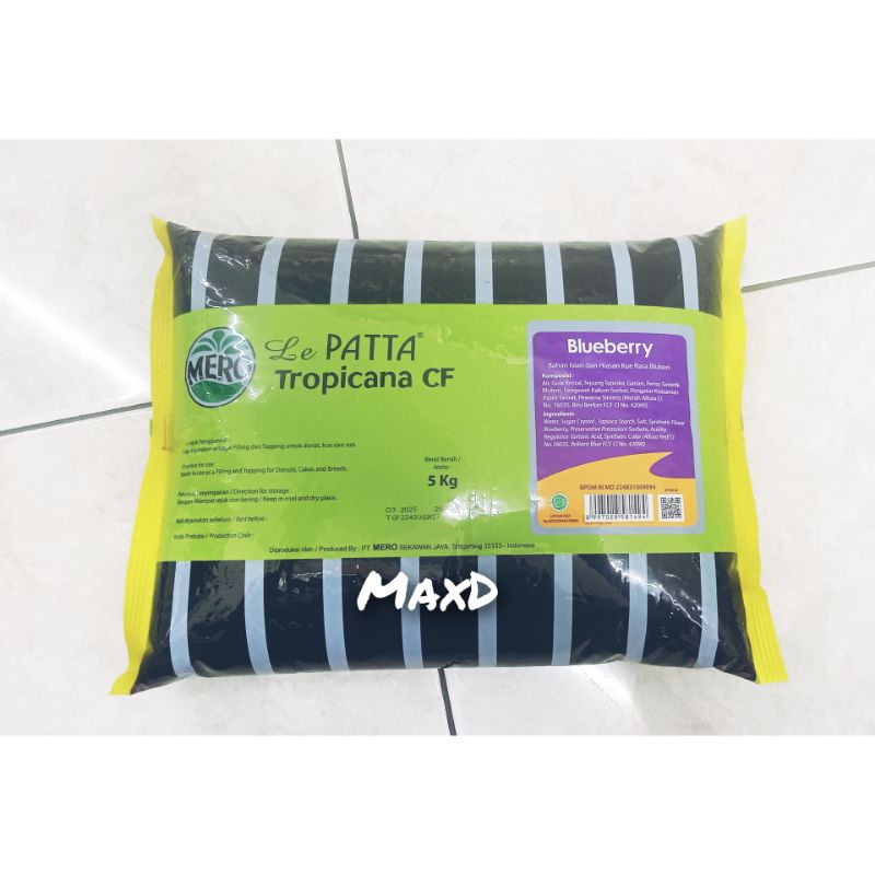 

Mero Le Patta Tropicana CF Selai Blueberry Repack 500 gr