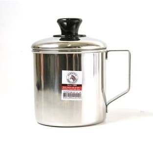 Gelas Minum Stainless / Gelas Air Panas / Cangkir Kopi / Gelas Mug Tutup Stenlis 11cm  / Mug with Li