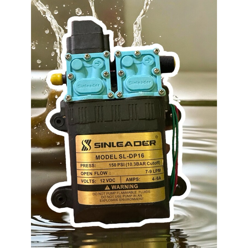 DINAMO POMPA AIR DC STEAM DAN JET CLEANER SINLEADER HIU DUAL PUMP 130 PSI 9 LPM