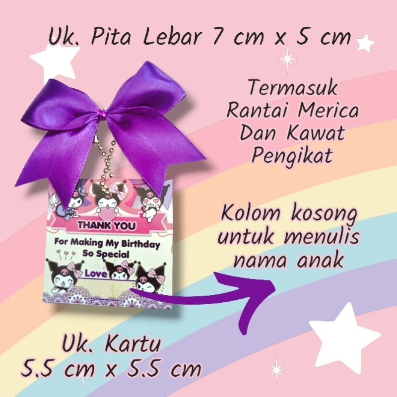 

[10 Pcs] Pita Hias + Thank Card / Pita Hampers + Kartu Souvenir