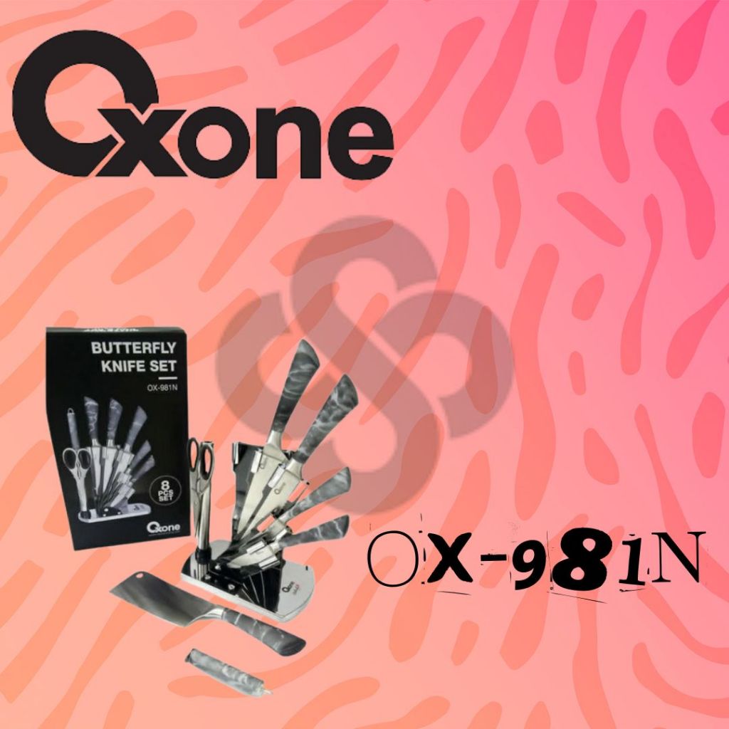 Oxone OX981N Butterfly Knife 8 Pcs Set OX 981N Pisau Set