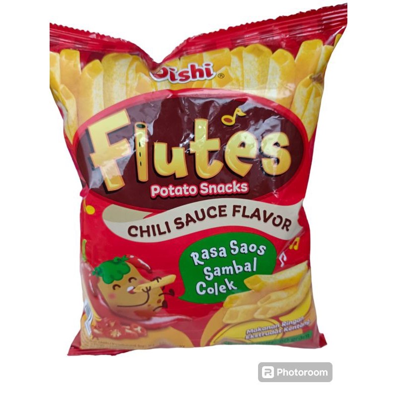 

camilan snack Oishi fiutes potato snacks. Chili sauce flavorRasa saos sambal colek 60gr