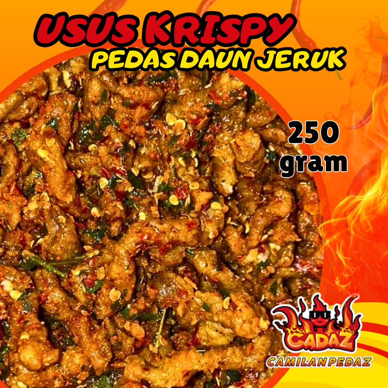 

USUS KRISPI PEDAS DAUN JERUK 250 GR