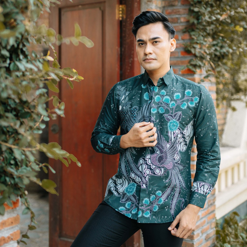 Hadinata Batik Pria Kemeja Panjang Furing Slimfit Kresna Kirana