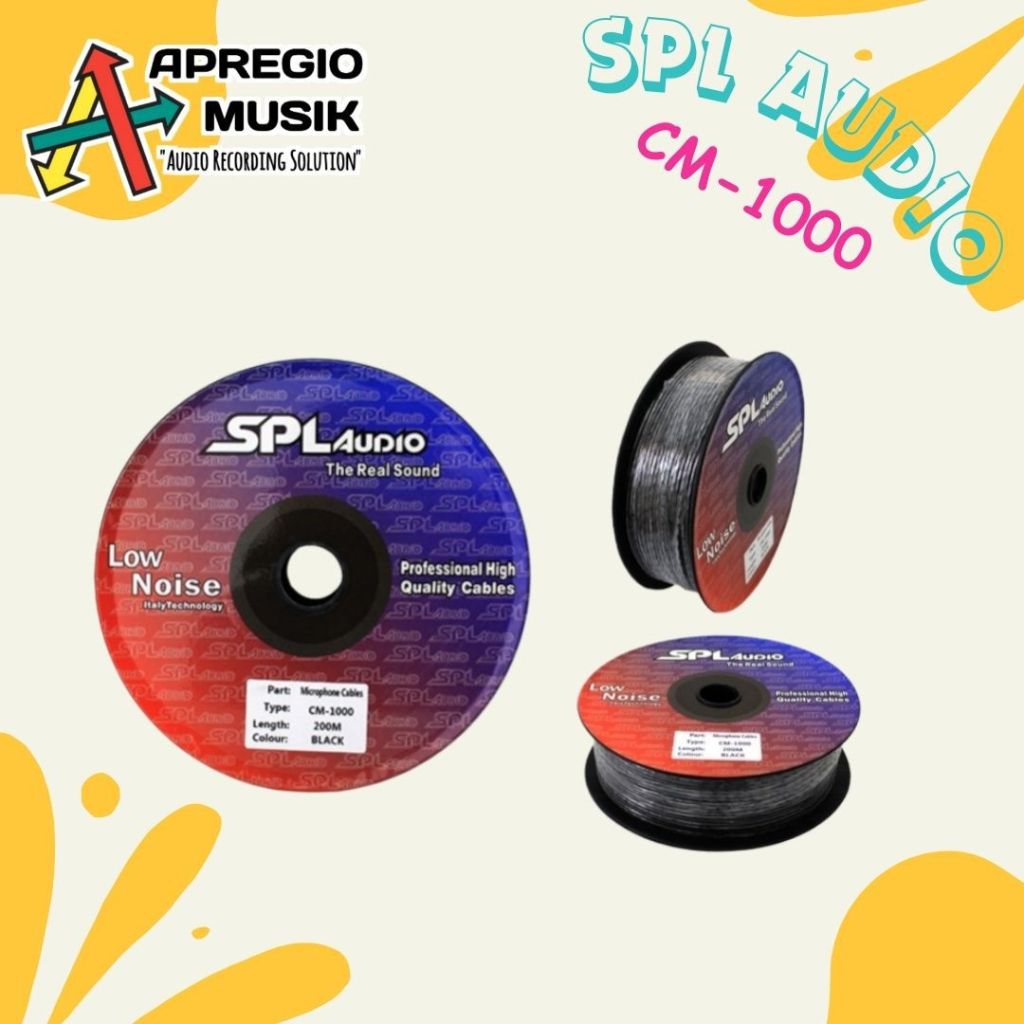kabel Microphone SPL AUDIO CM1000 CM 1000 Meteran Original ukuran kecil