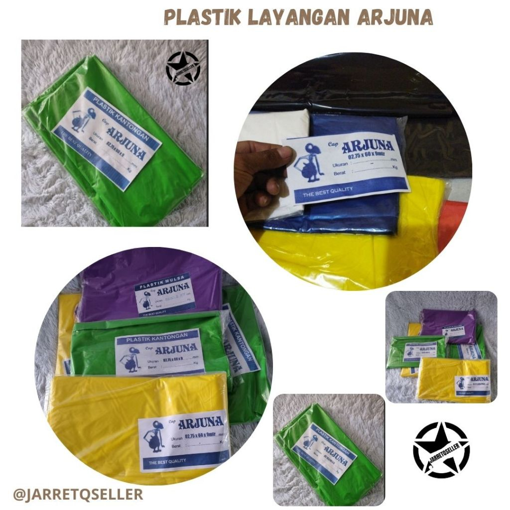 🆕 Plastik Layangan Arjuna || Plastik Layangan Glowing cap Arjuna warna warni || Kresek Samak Warna W