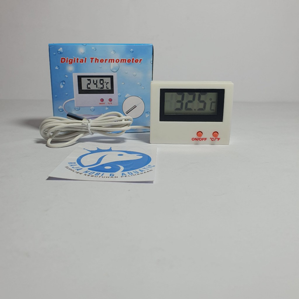 THERMOMETER DIGITAL AIR WATER SUHU TEMPERATUR ALAT UKUR SUHU AIR AQUARIUM AQUASCAPE KOLAM
