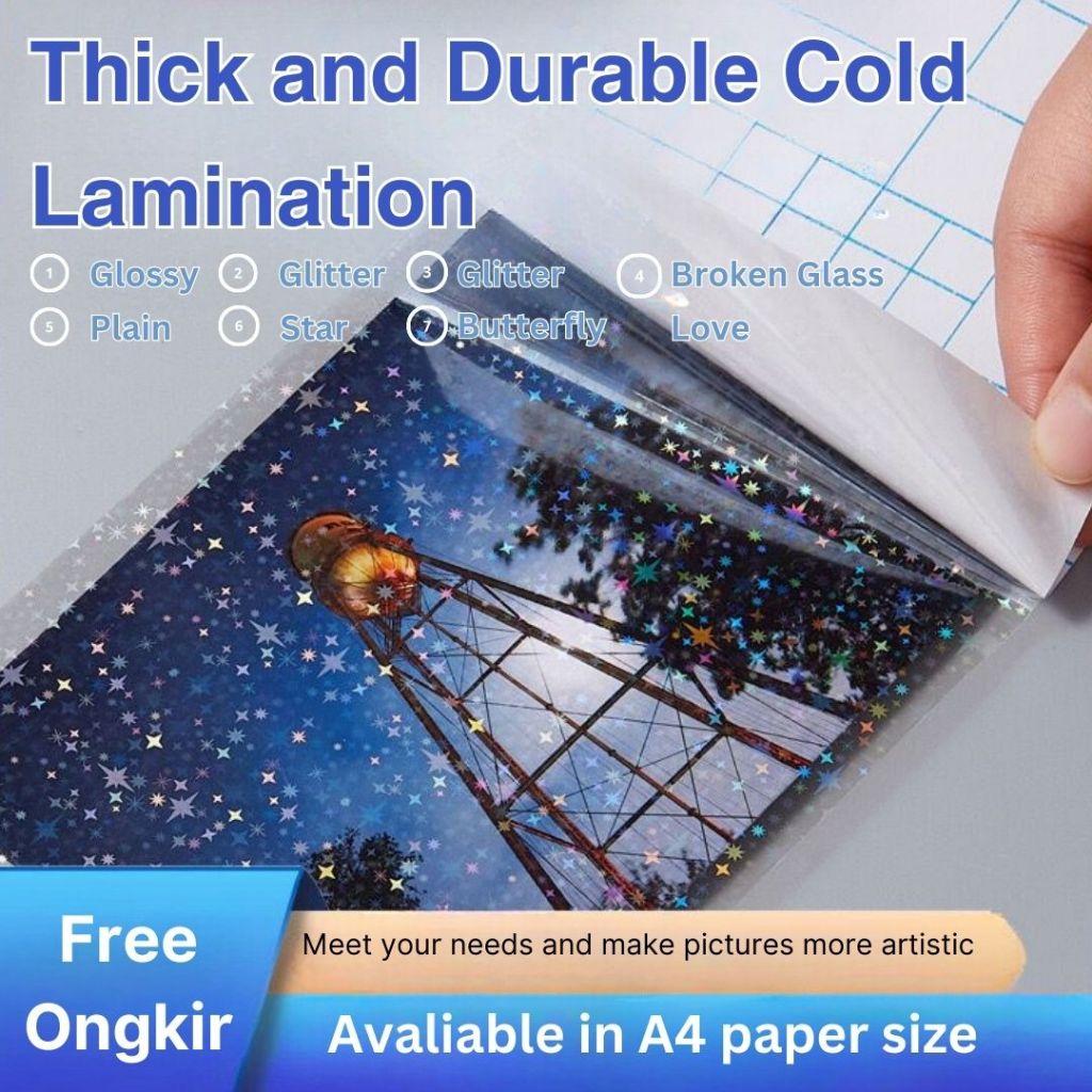 

Cold Lamination Film A4 Import Murah Waterproof