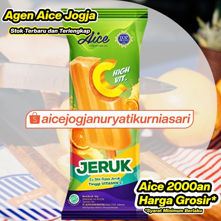 Es Krim Aice Jeruk isi 50/ Ice Cream Aice Jeruk 1dus 2000an