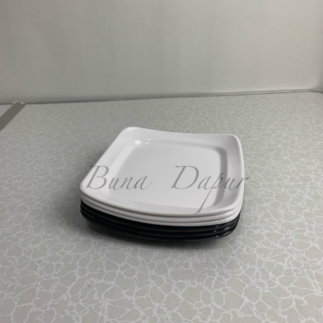 Piring Tatakan Melamin Persegi (15cm) SINGASINGI, Tatakan Melamin, Piring Saji