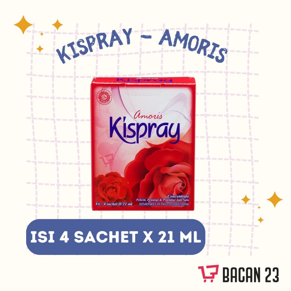 Kispray Amoris (4 sachet x 21 ml) Kispray Sachetan