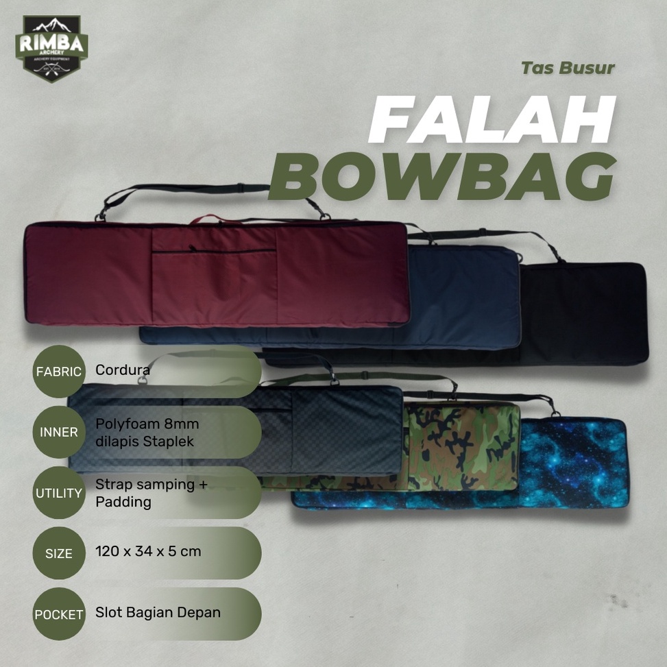 KODE Q83C Tas Busur Panah Premium  Tas Panahan Tradisional Horsebow Berkualitas  Bow Bag  Archery