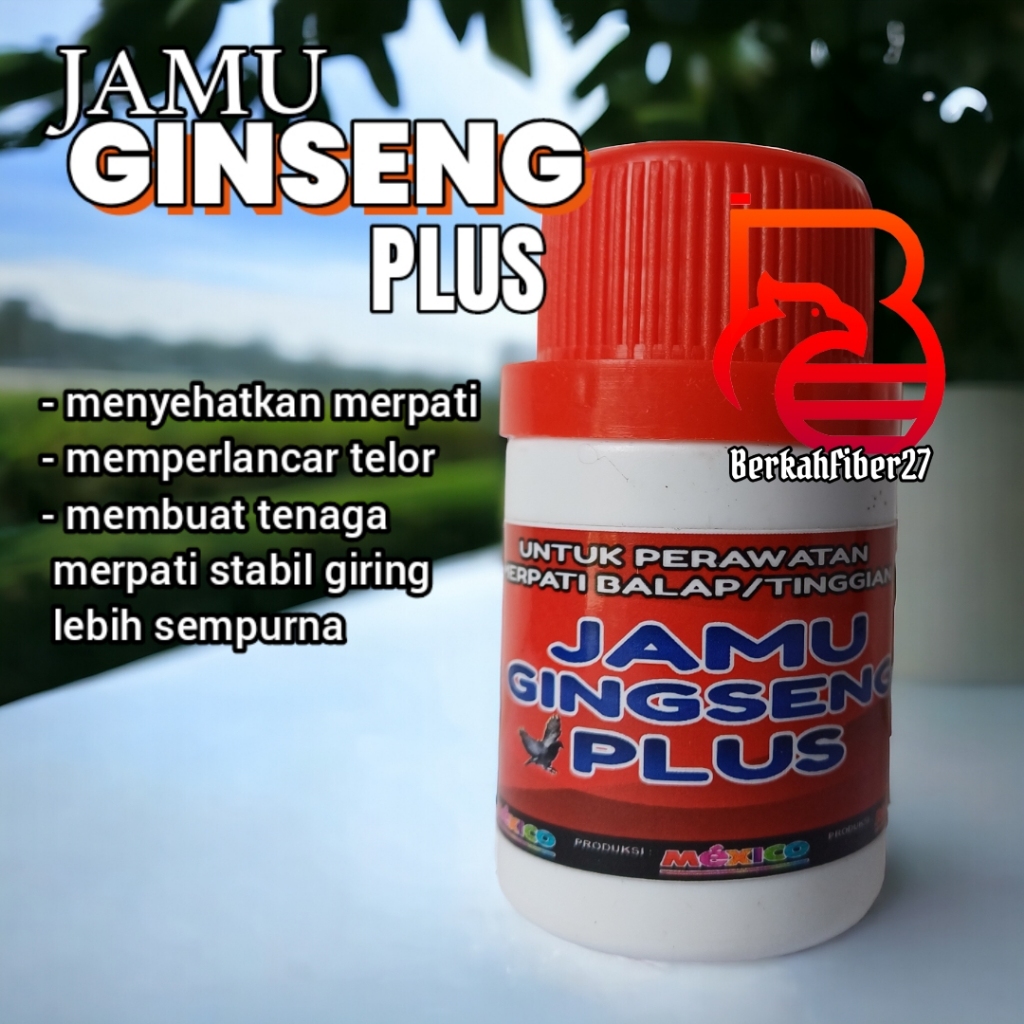 jamu merpati jamu ginseng plus untuk perawatan merpati balap atau tinggian