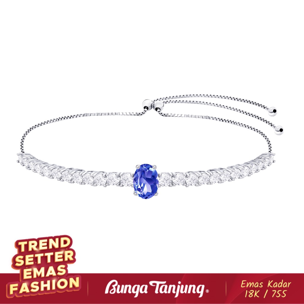 GELANG DEEP ROYAL B - SDW GOLD - EMAS 18K - BUNGA TANJUNG