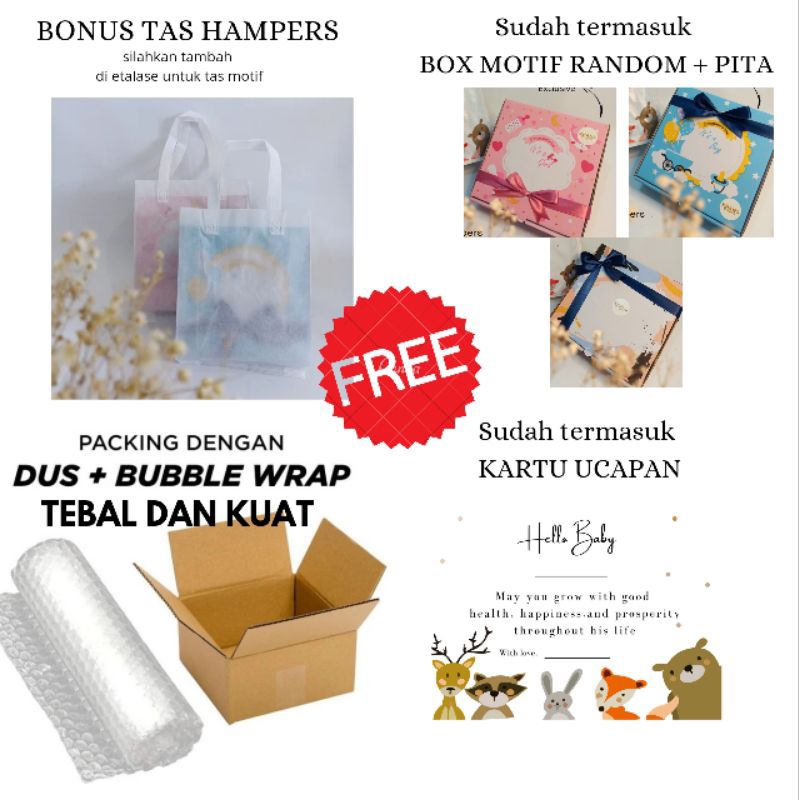 Hampers bayi/kado bayi laki laki/hampers bayi laki laki/kado lahiran/khans hampers/hampers