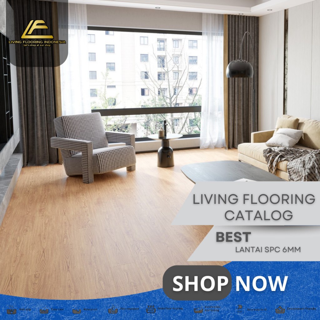 Lantai SPC Purva Arkwood Series 6mm | Lantai Vinyl Motif Kayu
