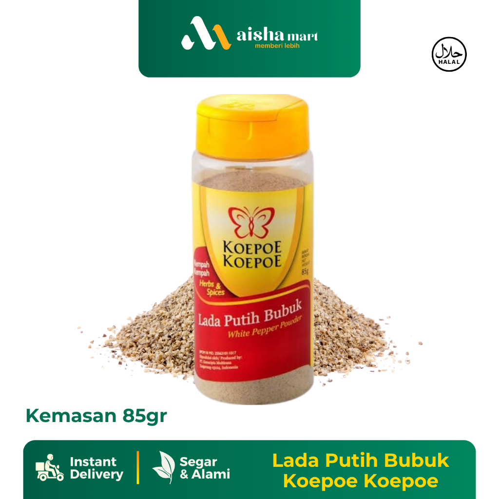 

ANEKA BUMBU MASAK BUBUK KOEPOE / LADA HITAM / LADA PUTIH / BIJI PALA / JAHE / KUNYIT / BAWANG PUTIH / / KOEPOE KOEPOE