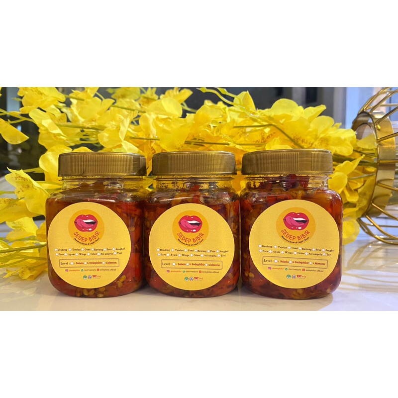 

Sambal sedepbibir ukuran jar 200ml