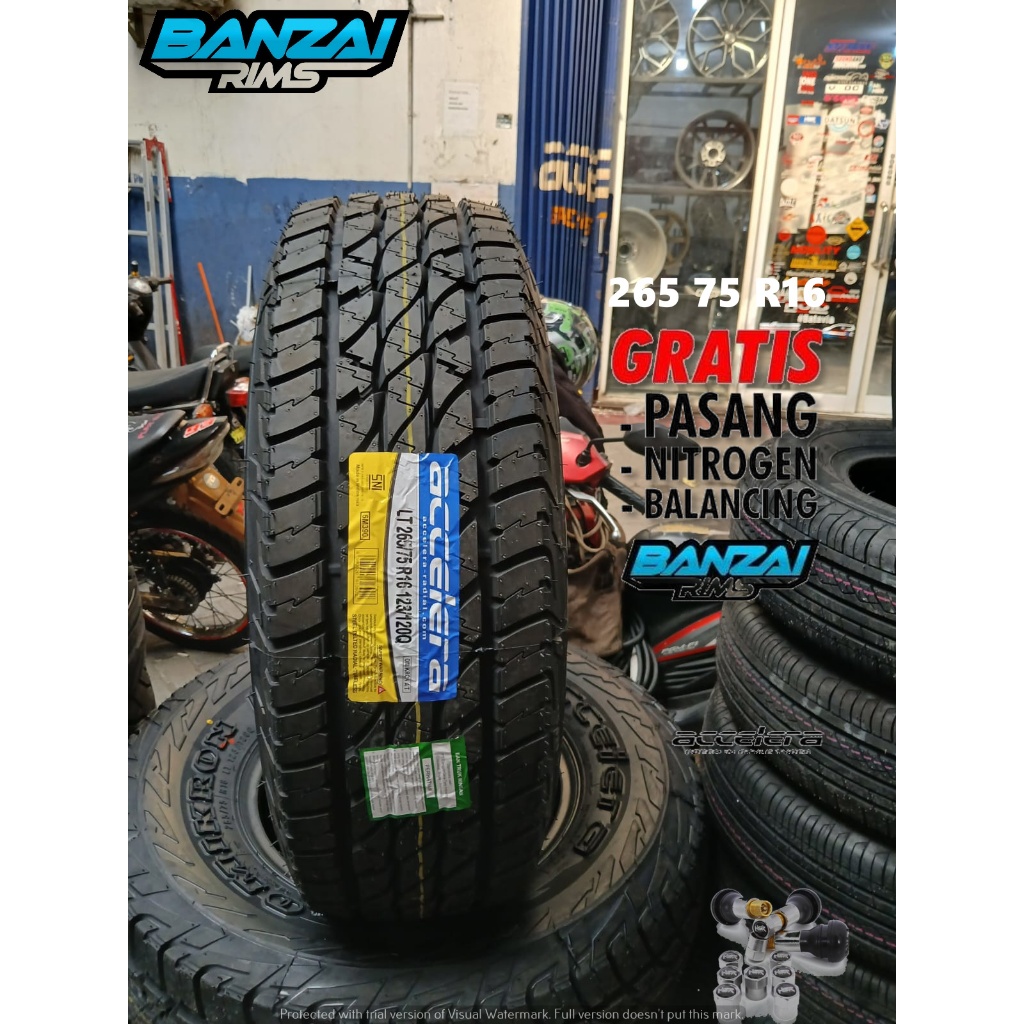 Ban Mobil Semi Offroad Ring 16 Accelera Omikron AT Ukuran 265 75 R16 Ban Tubles R 16