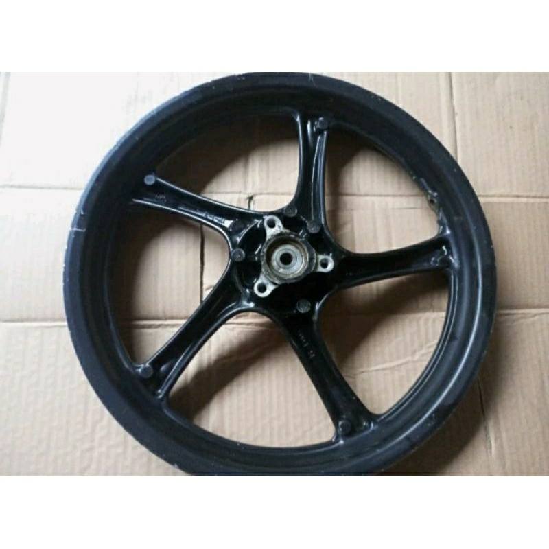 velg / pelek / roda bagian depan tapak lebar 160/140  yamaha mio z 125 / soul gt 125 / xtride 125 / 
