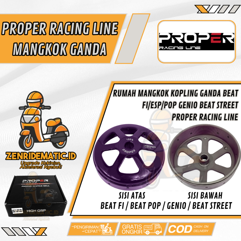 Mangkok Rumah Kampas Ganda Kopling Beat Vario Genio Scoopy 110 cc Fi eSP Deluxe POP Street K16 K25 K