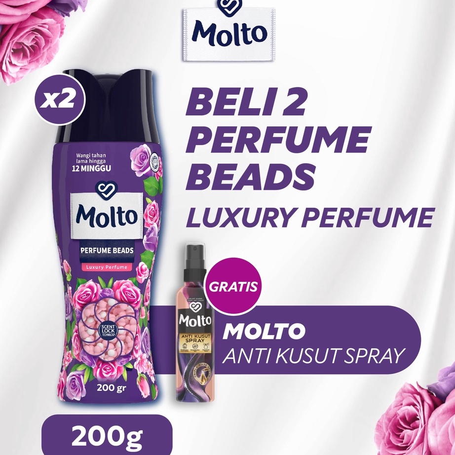 Terbaru 33 Beli 2 Molto Perfume Beads Luxury Perfume GRATIS 1 Anti Kusut Spray