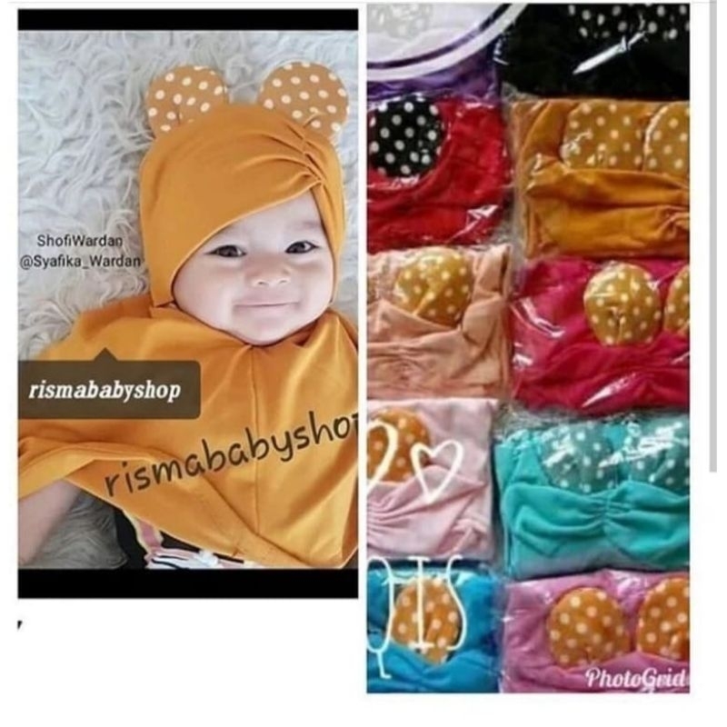 HIJAB KHADIJAH Hijab Anak Baby Bayi Hijab Khadijah lucu bahan adem