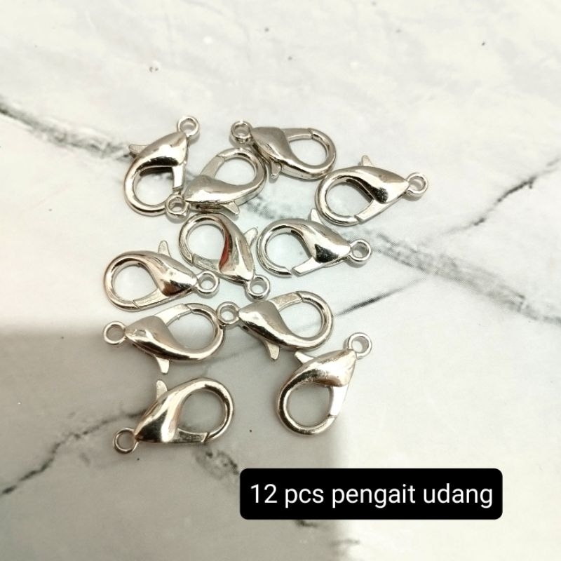 12 pcs kokot udang / pengait udang / pengait masker / pengait strap hp