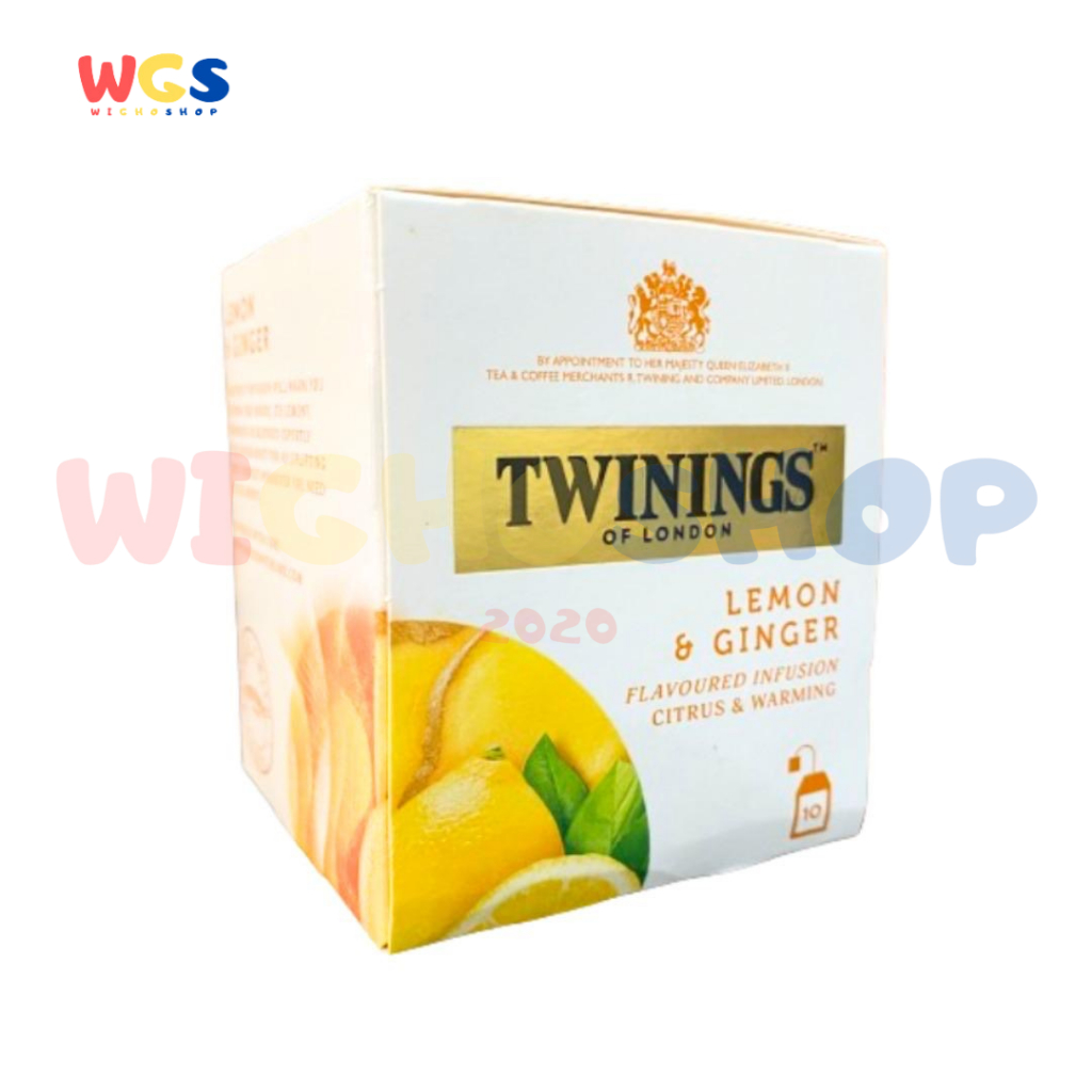 

Twinings of London Lemon & Ginger Flavoured Infusion Citrus & Warming Tea Bag 15g (10x1.5g)