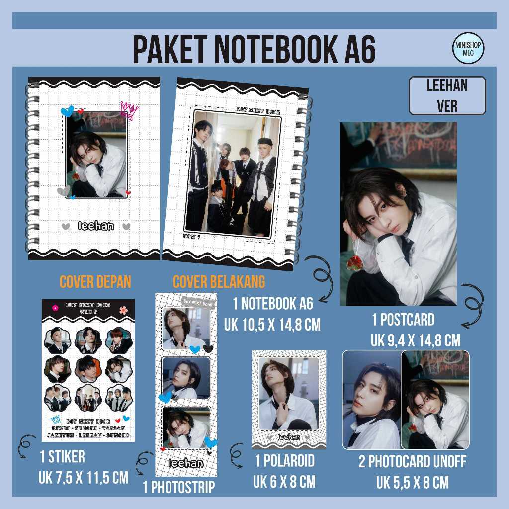 

PAKET HEMAT NOTEBOOK BOY NEXT DOOR UNOFFICIAL - FANKIT BND HOW UNOFFICIAL