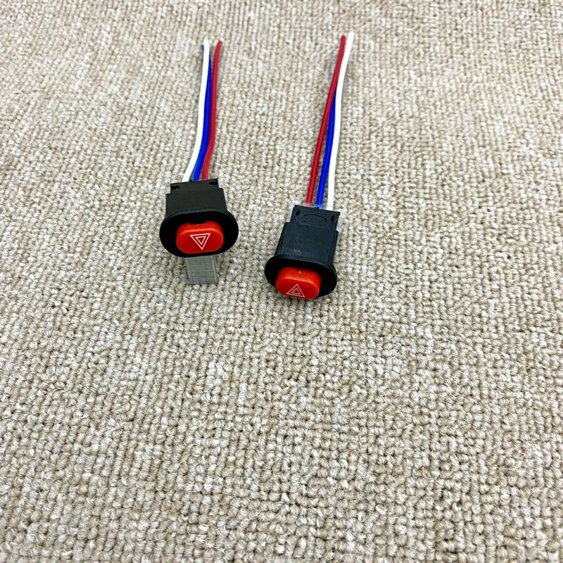 Tombol Saklar Hazard Switch / Tombol Hazard On Off Led Motor Mobil Lampu Universal Lampu Tengah Haza