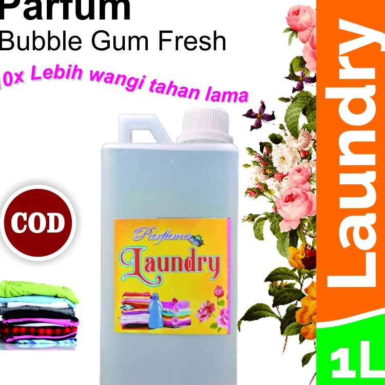 Terlaku COD PROMO Parfum Laundry Aroma Bubble Gum Fresh  Netto  1 Liter