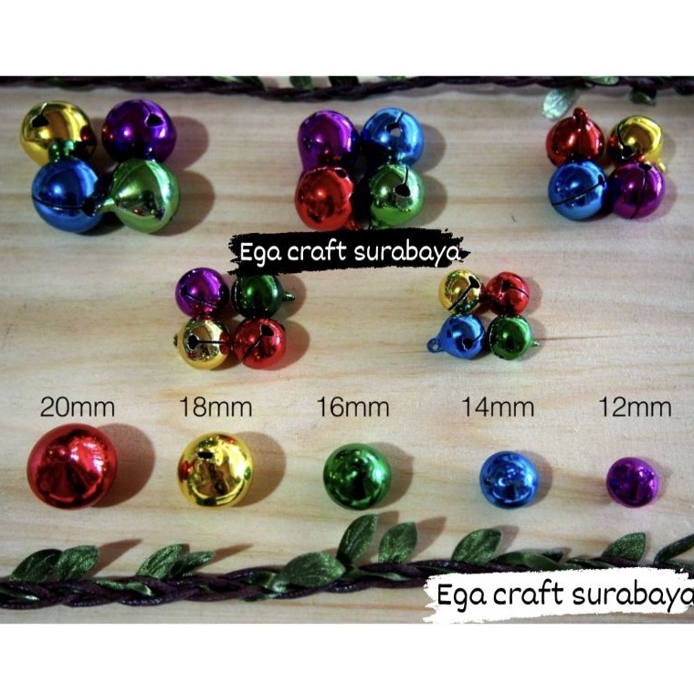 ART W82N Lonceng per bks isi 1pcs  Lonceng 12mm  14mm  16mm  18mm  2mm  Klintingan  Lonceng Kucing