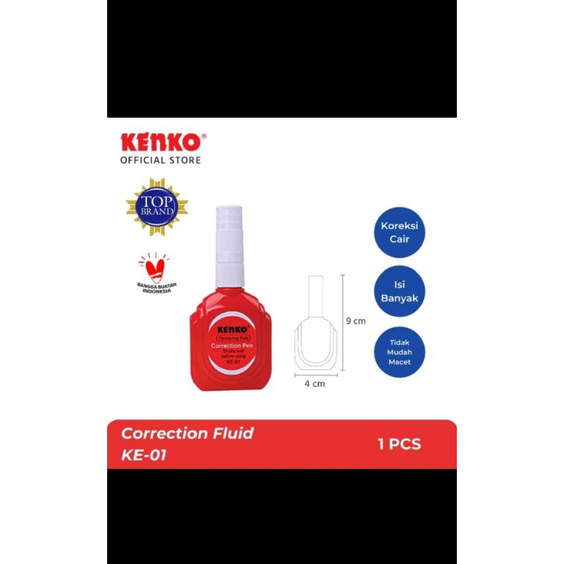 

TIPE-X CAIR KENKO ORIGINAL • TIPE-X PENGHAPUS TINTA PULPEN HARGA PER PCS
