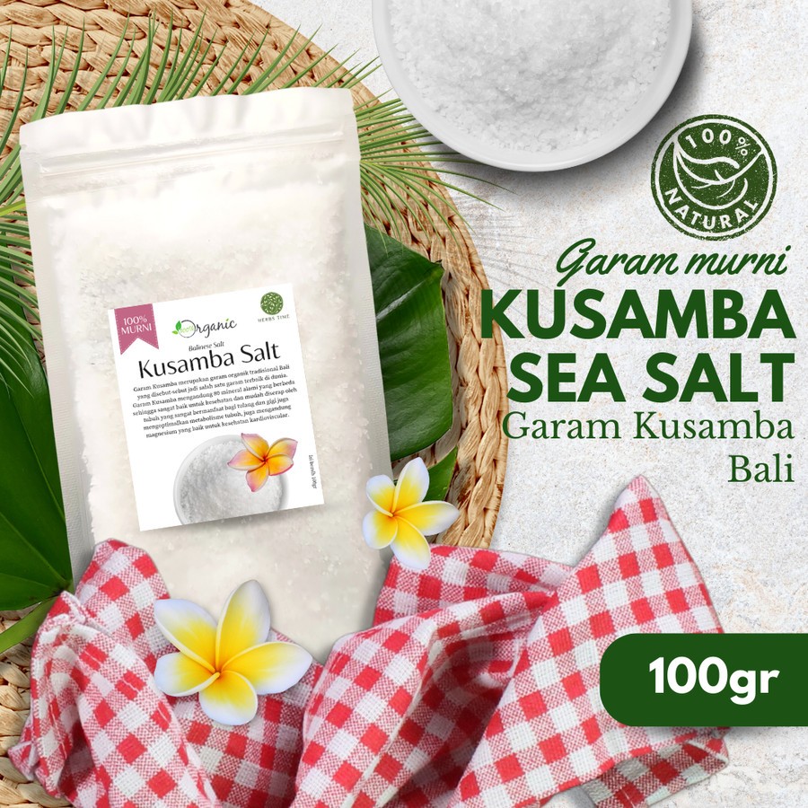 

Garam Kusamba Bali Organik 100gr Kusamba Sea Salt Premium Herbs Time