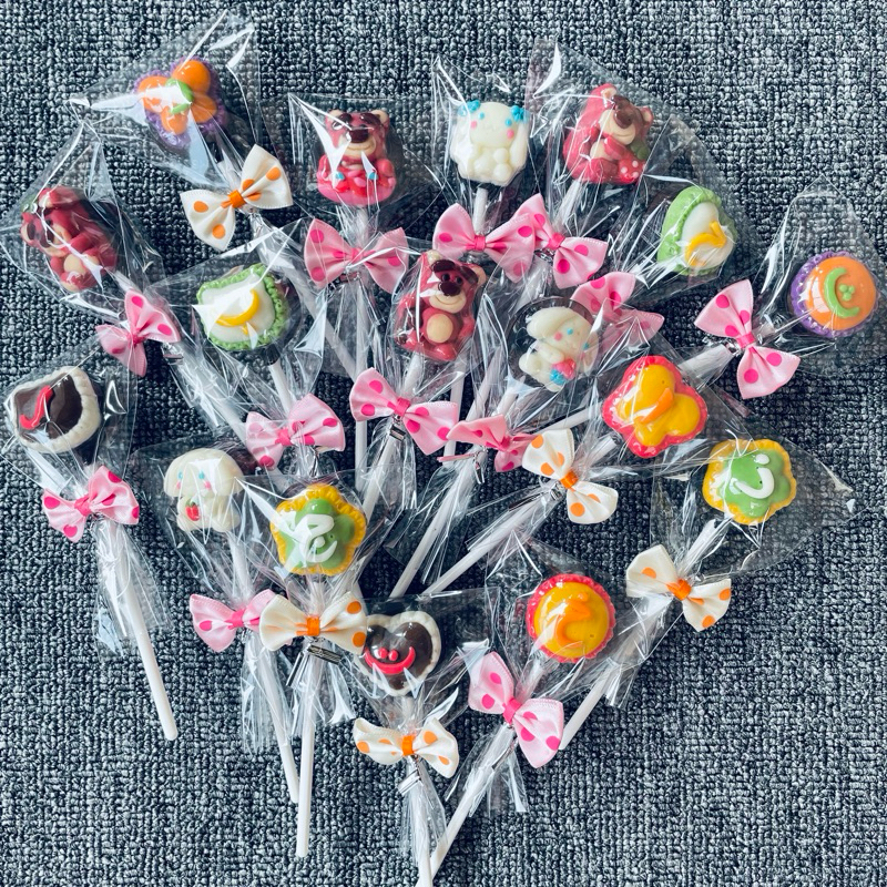 

coklat karakter lolipop premium | bebas gula | paket usaha