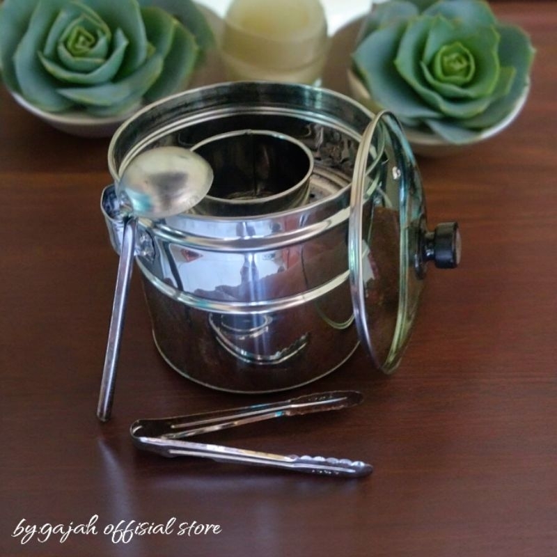 Dandang bakso mini kaca 22cm pendek