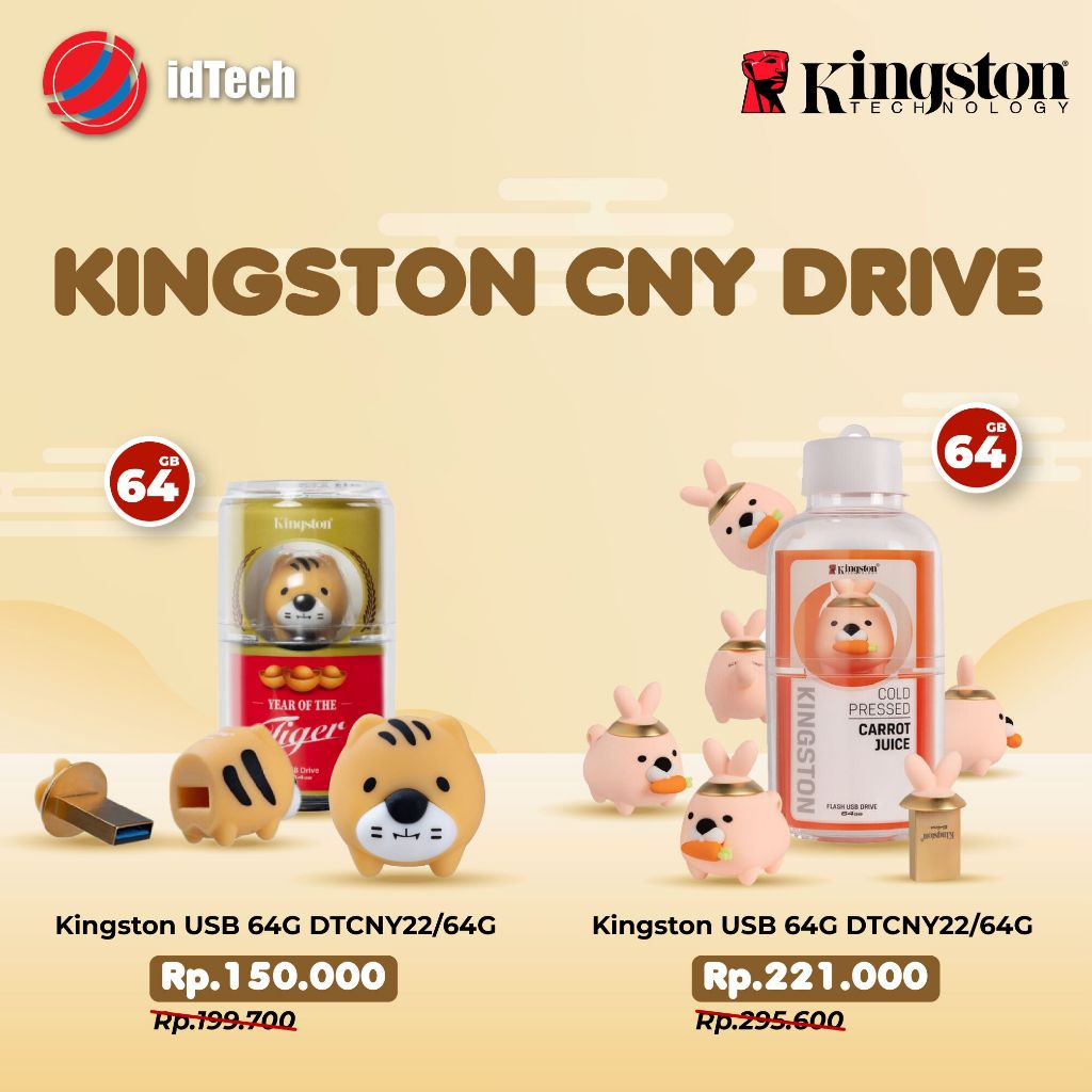 Kingston Flashdisk DTCNY22/64G CNY 2022 Tiger Edition 64GB