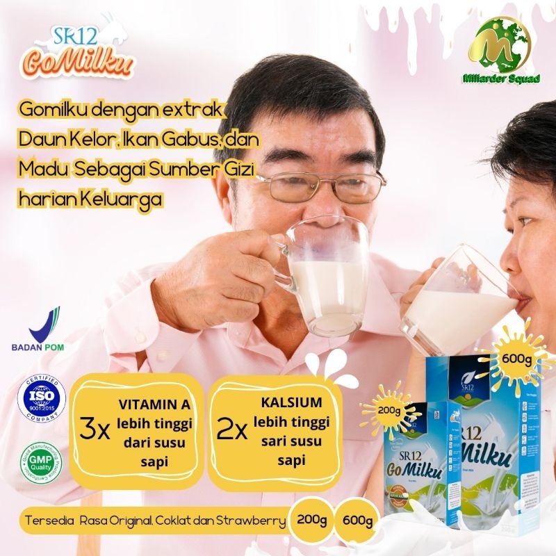 

Susu kambing etawa murni Gomilku SR12 tanpa gula krimer - original