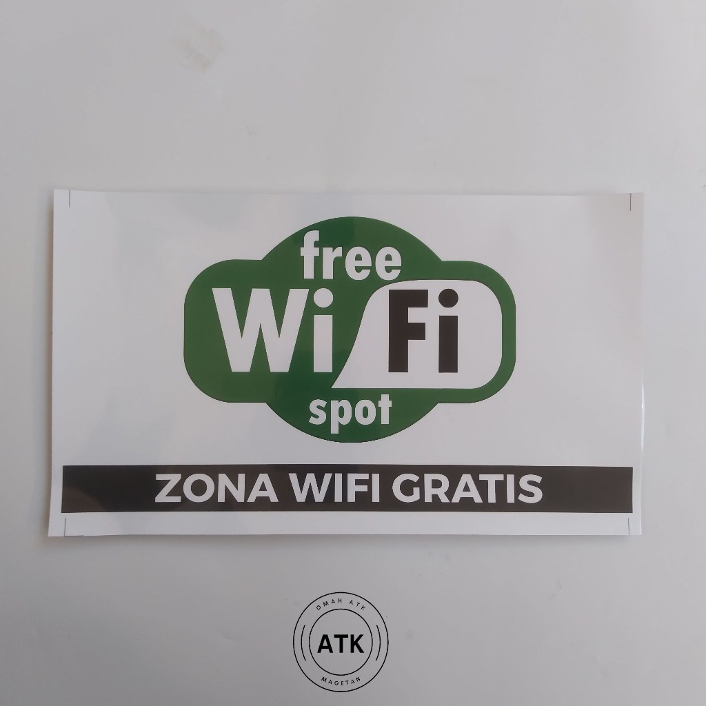

Stiker Free WIfi Spot - Zona Wifi Gratis - Bebas Wifi