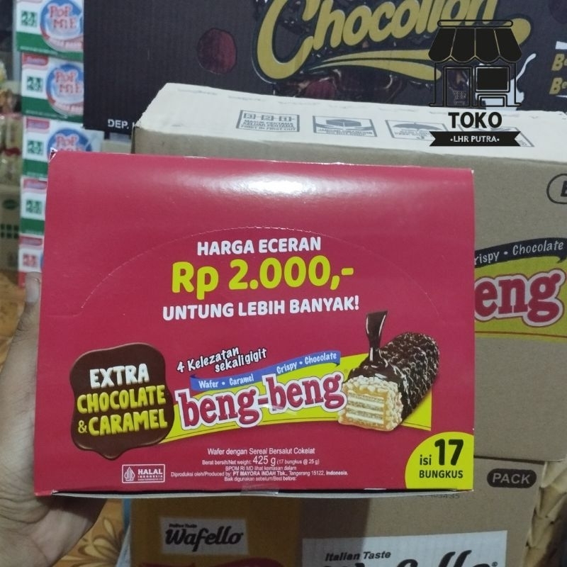 

Beng Beng Reguler Chocolate Crisp Wafer - Netto 17 Pcs × 25gr